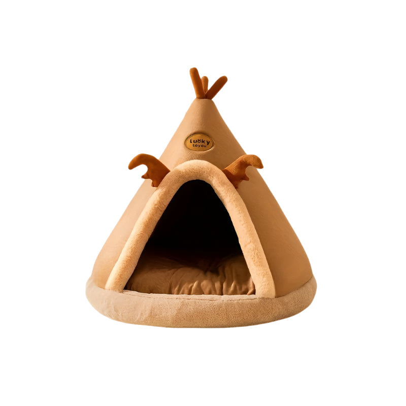 NNETM Cartoon Reindeer Pet Tent Dog Cat House-0