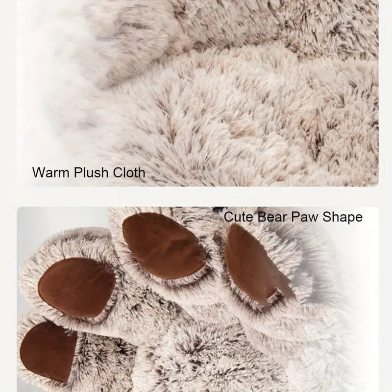 Cuddly Cute Bear Paw Shape Pet Sofa-3