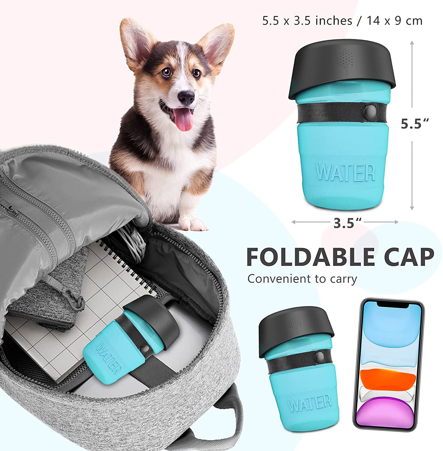 Foldable Dog Water Bottle-1st Gen-4