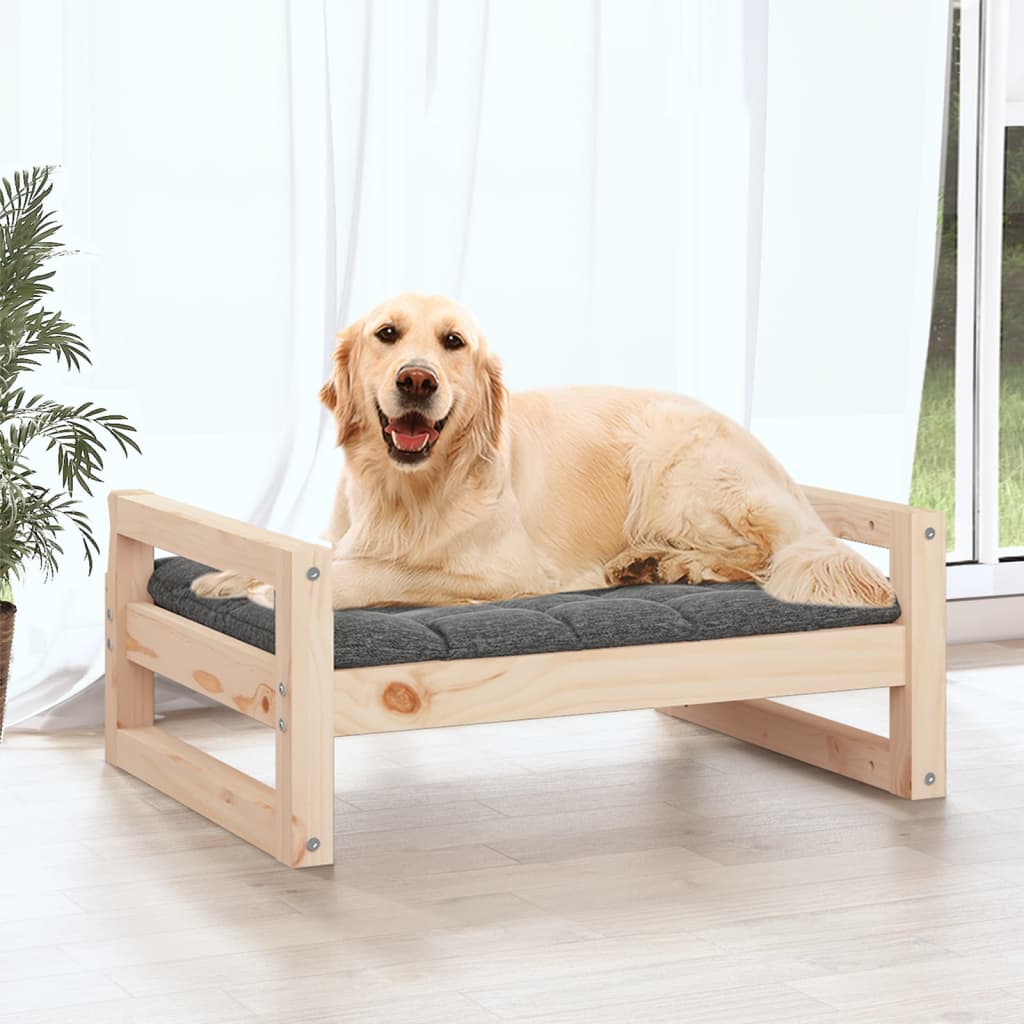 NNEVL Dog Bed 75.5x55.5x28 cm Solid Pine Wood-2
