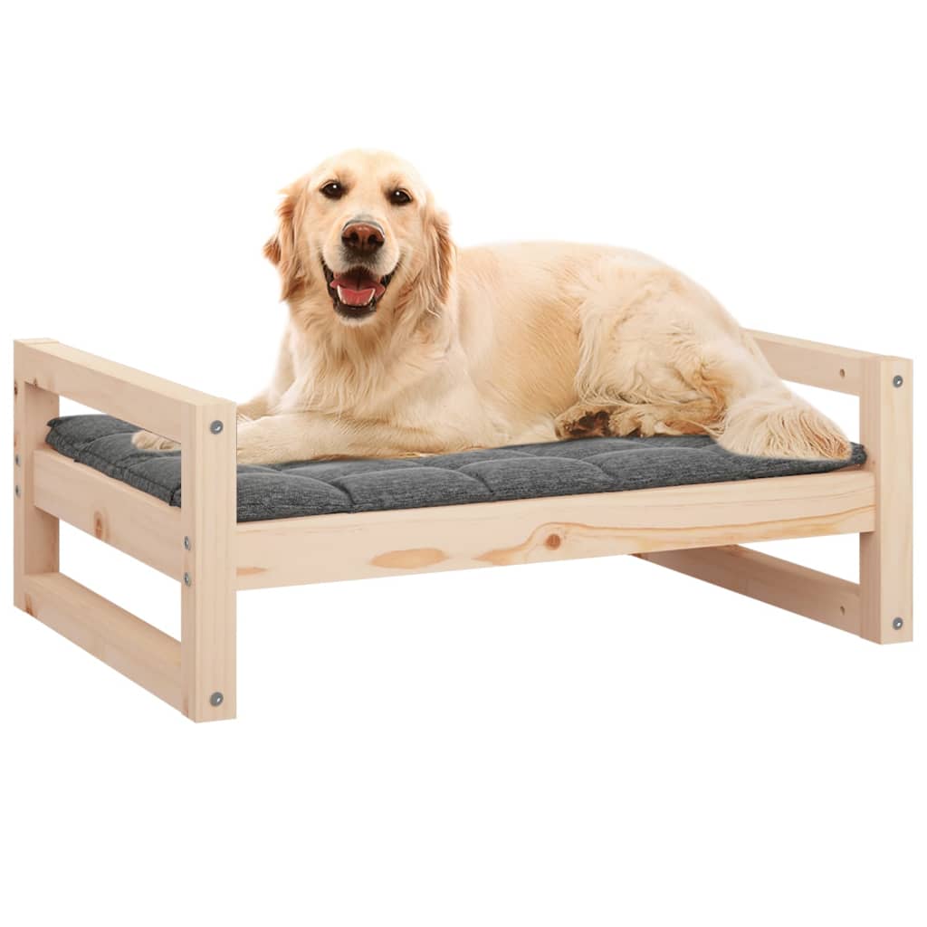 NNEVL Dog Bed 75.5x55.5x28 cm Solid Pine Wood-3