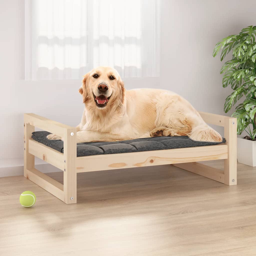 NNEVL Dog Bed 75.5x55.5x28 cm Solid Pine Wood-0