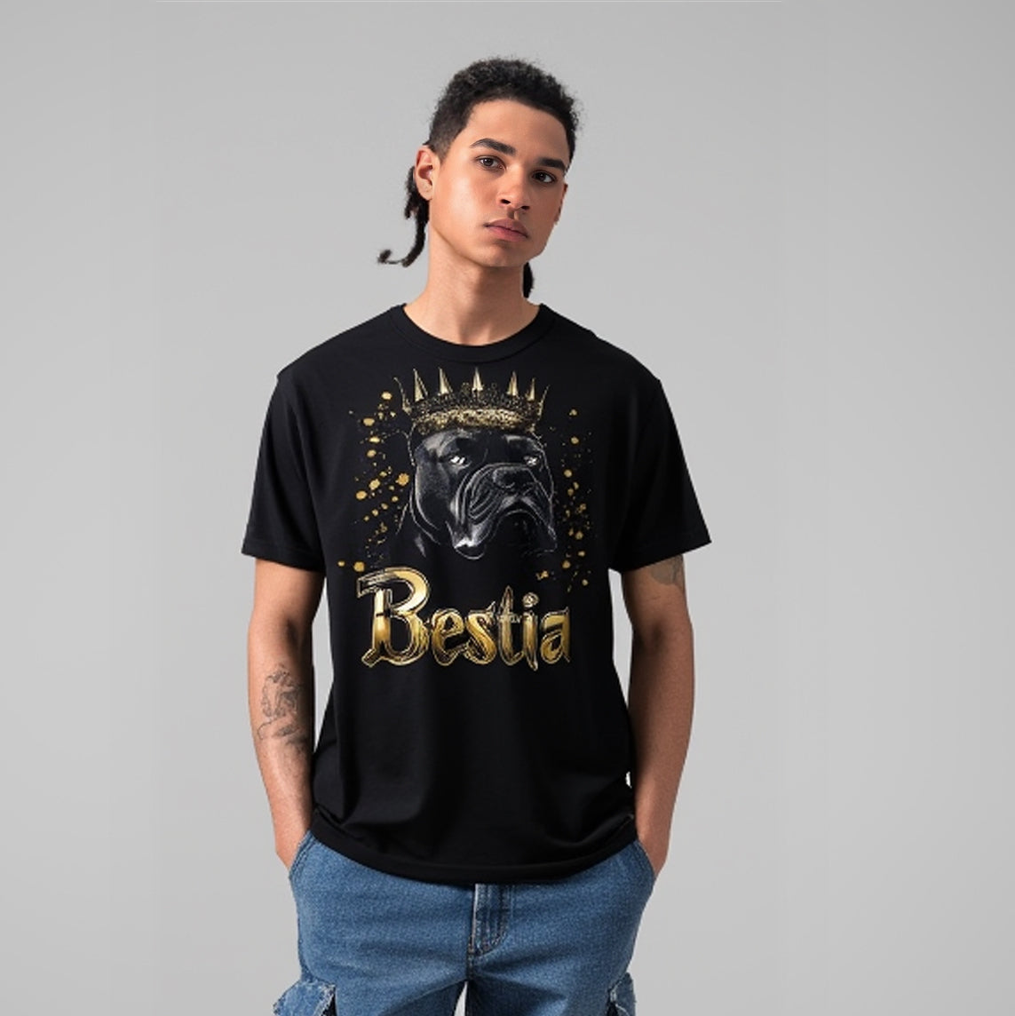 Cane Corso T-shirt Black V4