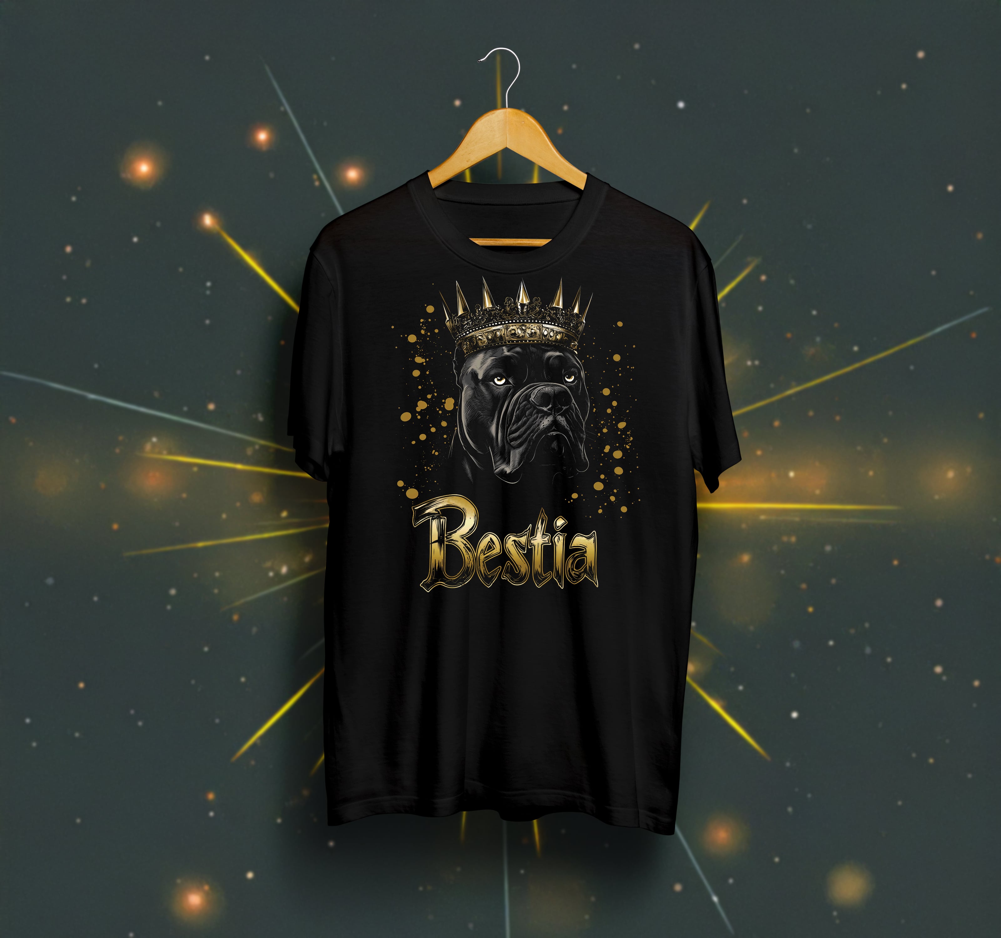 Cane Corso T-shirt Black V4