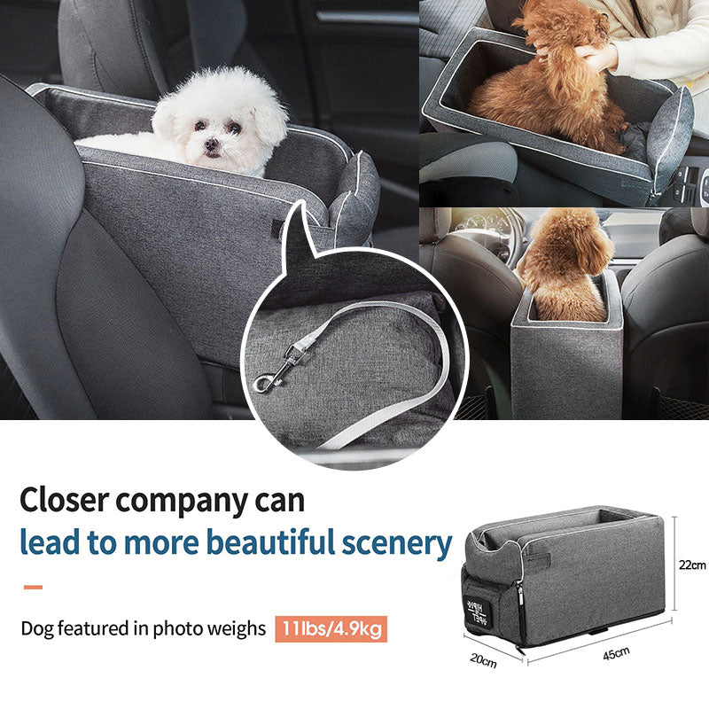 Portable Cat Dog Bed Travel Central Control Car Safety Pet Seat Transport Dog Carrier Protector For Small Dog Chihuahua Teddy-3