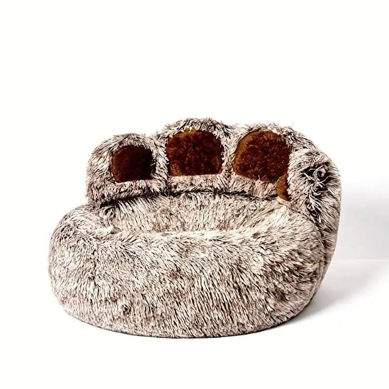 NNETM Cuddly Cute Bear Paw Shape Pet Sofa-0