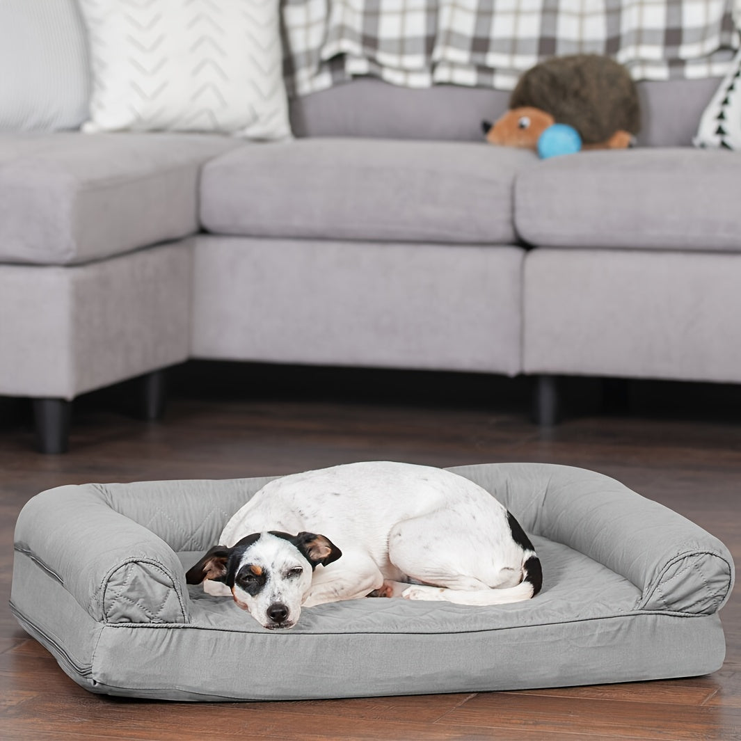 NNETM Sofa-Style Dog Bed for All Breeds-2