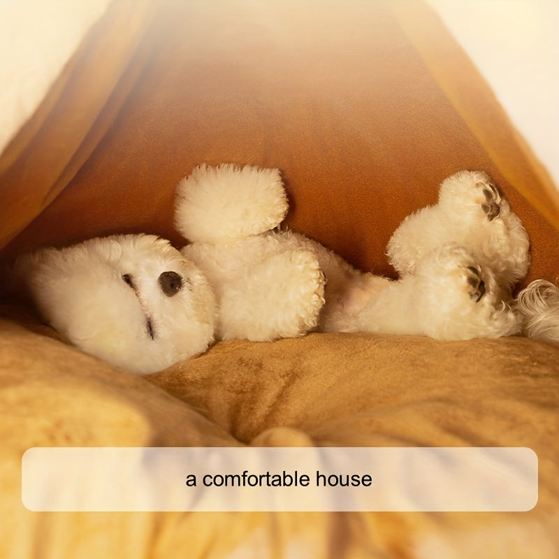 Cartoon Reindeer Pet Tent Dog Cat House-1