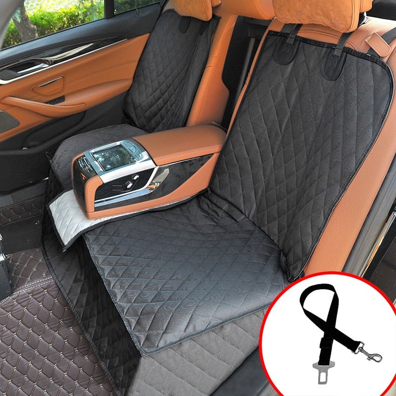 Dog Car Seat Cover Waterproof Car Rear Back Mat Dog Carrier For Pet Travel Cat Dogs Cushion Protector With Middle Seat Armrest