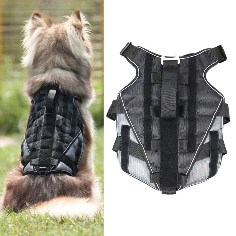 Durable Dog Harness Tactical Military Dog Vest No Pull Pet Training Harnesses Vest for Medium Large Dogs M L XL