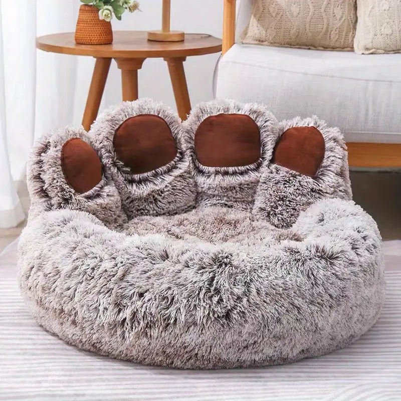 NNETM Cuddly Cute Bear Paw Shape Pet Sofa-3