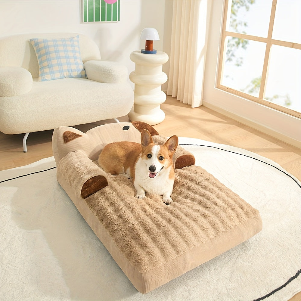 NNETM Soft Indoor Pet Couch for Dogs and Cats-2