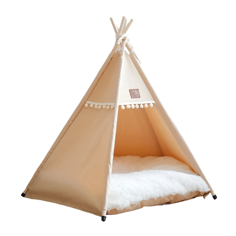 NNETM Linen Pet Teepee Bed-0