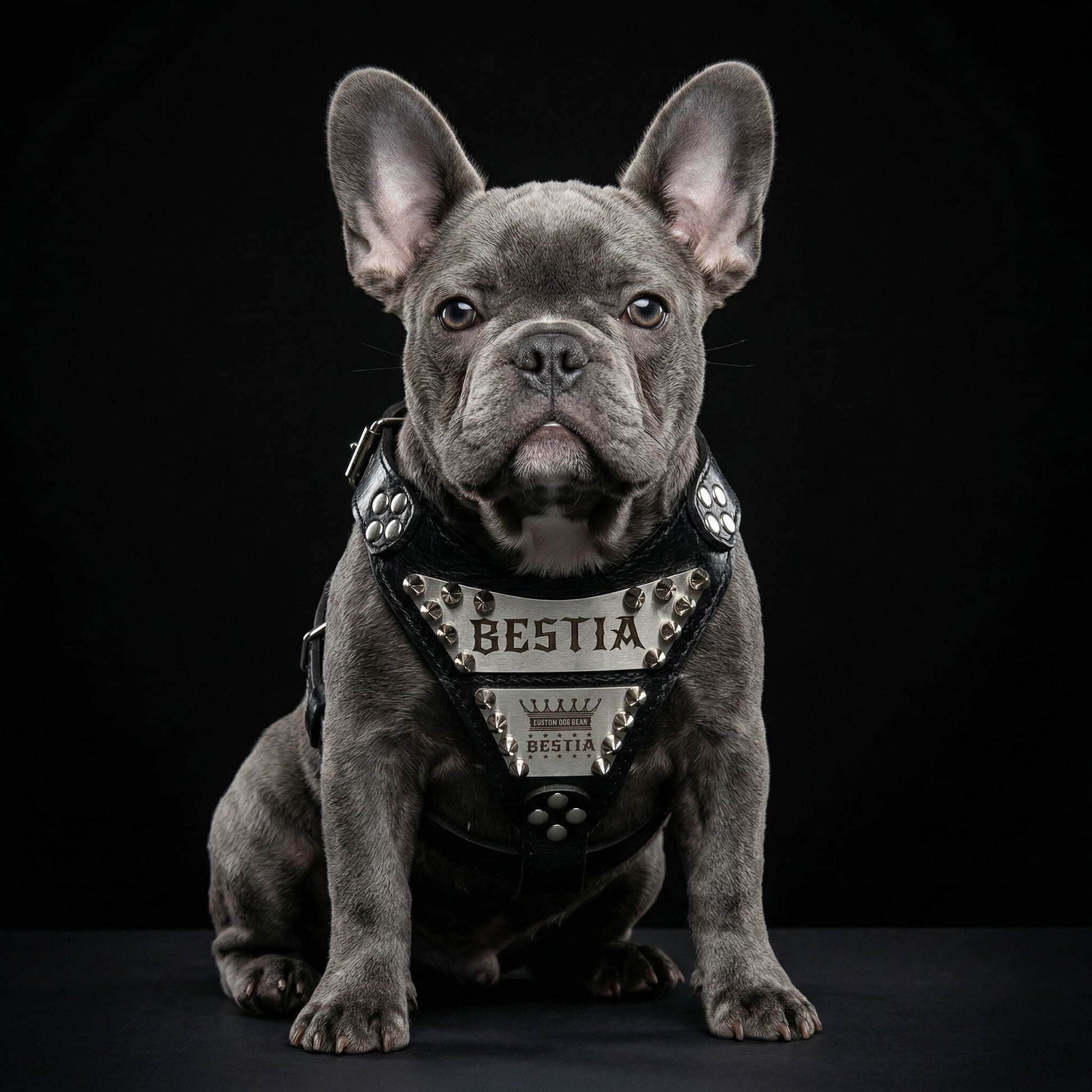 The "Metal" harness small to medium size - Personalized-1