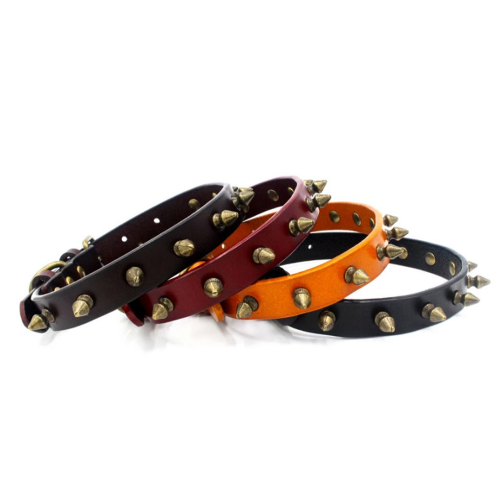 Black Spike Dog Collar - by Doggy Doo Little-1