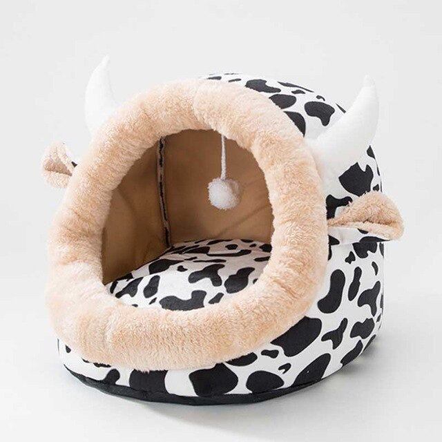 Pet Dog Cat Bed Cute Unicorn Shape Kennel Winter Warm Sofa Detachable Kitten House Waterproof Puppy Cushion Pet Sleeping Product