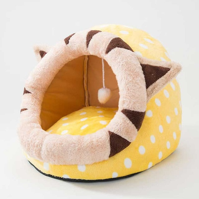Pet Dog Cat Bed Cute Unicorn Shape Kennel Winter Warm Sofa Detachable Kitten House Waterproof Puppy Cushion Pet Sleeping Product