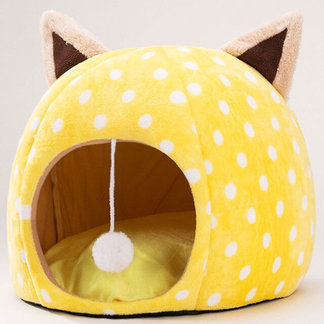 Pet Dog Cat Bed Cute Unicorn Shape Kennel Winter Warm Sofa Detachable Kitten House Waterproof Puppy Cushion Pet Sleeping Product