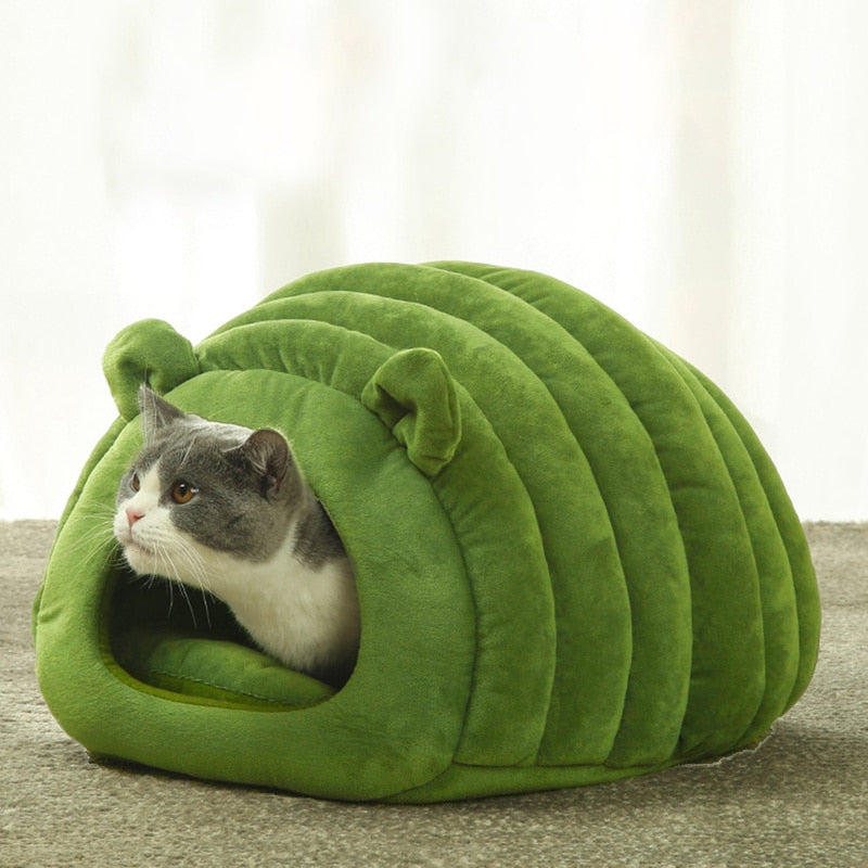 Foldable Cat Bed Cute Pet Winter Warm House for Indoor Kennel Puppy Removable Mat Small Dog Cats Cave Sleeping Bags