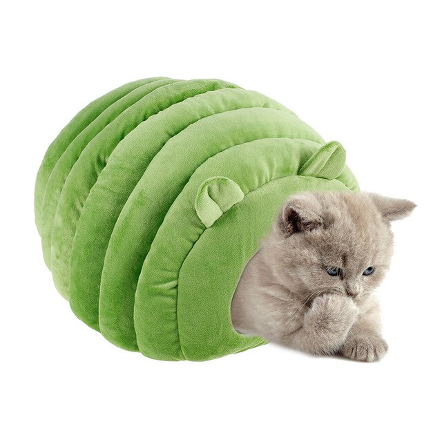 Foldable Cat Bed Cute Pet Winter Warm House for Indoor Kennel Puppy Removable Mat Small Dog Cats Cave Sleeping Bags