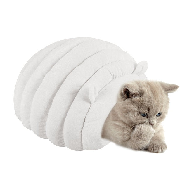Foldable Cat Bed Cute Pet Winter Warm House for Indoor Kennel Puppy Removable Mat Small Dog Cats Cave Sleeping Bags