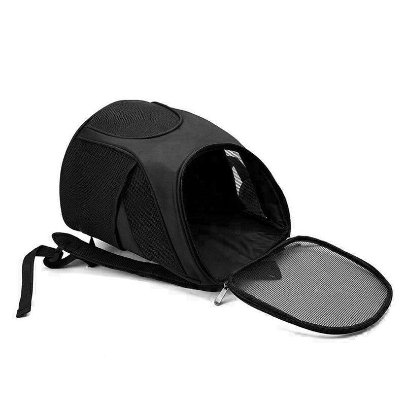 Portable Pet Carrier Bag Breathable Mesh Double Shoulder Front Backpack For Puppy Cats Foldable Outdoor Backpack Pets Supplies