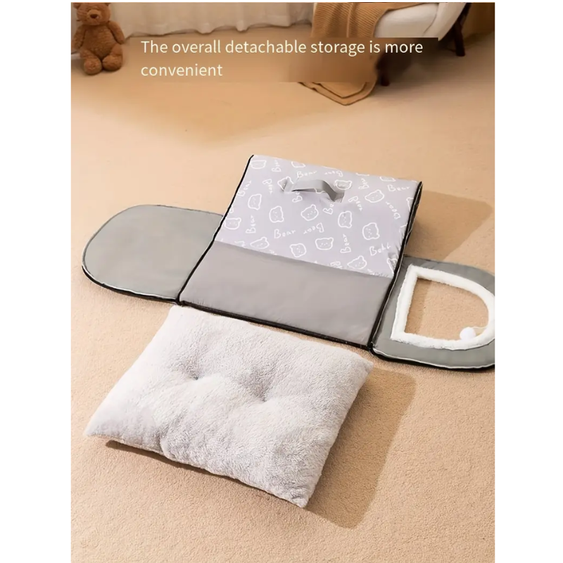 NNETM Warm Enclosed Dog Bed for All Seasons-2